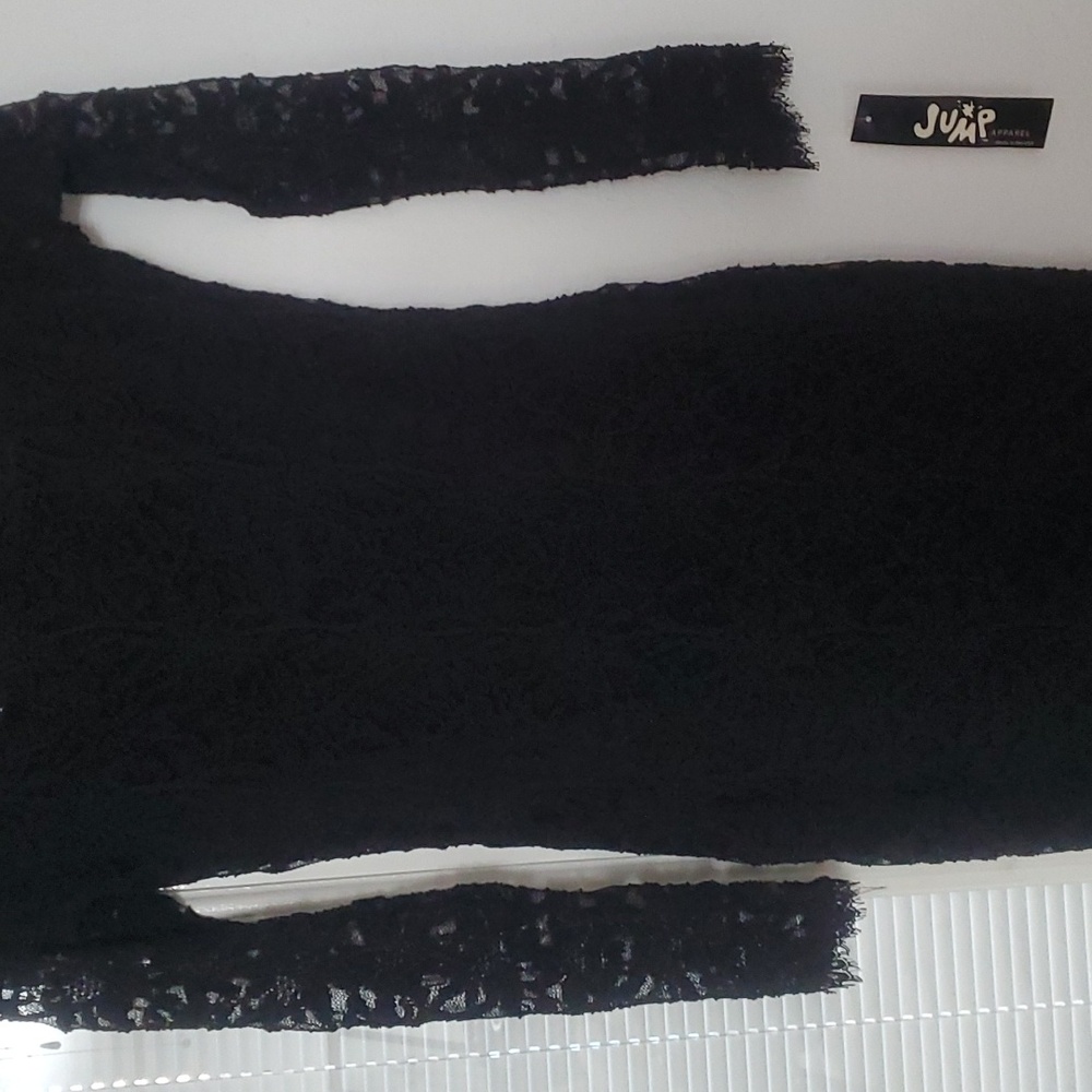 Stretch eyelash lace dress